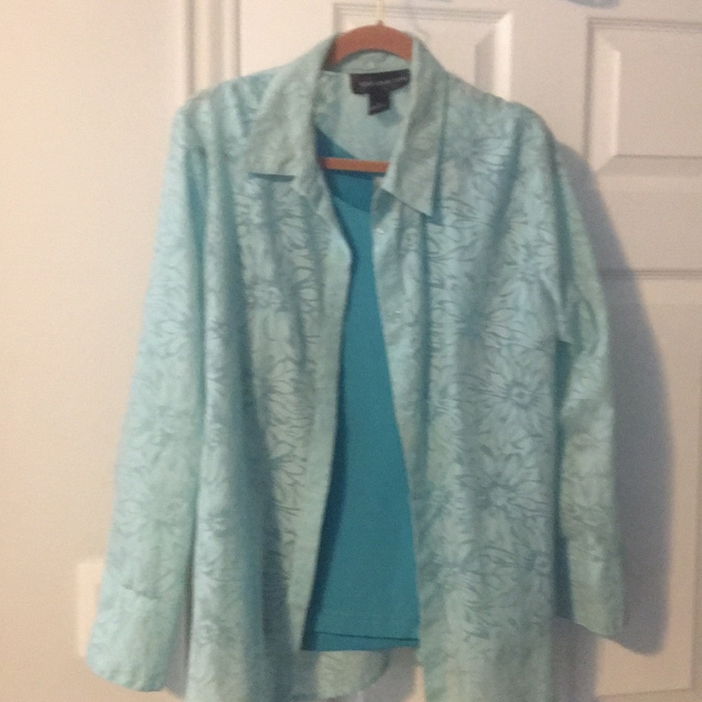 Tank with blouse to match